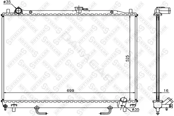 Радиатор охлаждения STELLOX 10-26693-SX