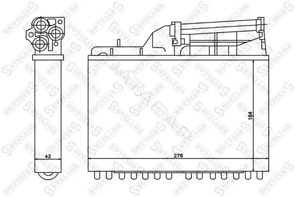 Радиатор печки STELLOX 10-35041-SX