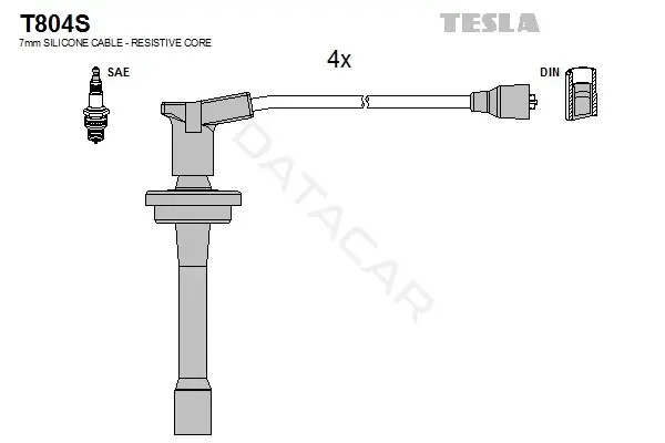 Высоковольтные провода TESLA T804S