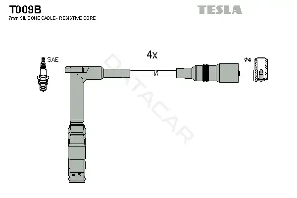 Высоковольтные провода TESLA T009B