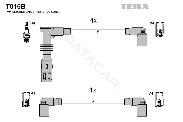 Высоковольтные провода TESLA T016B