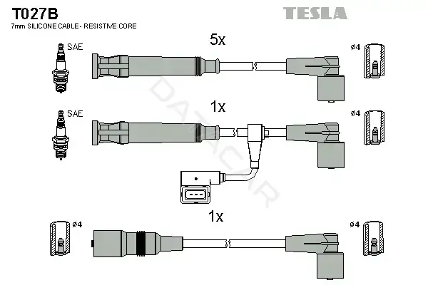 Высоковольтные провода TESLA T027B