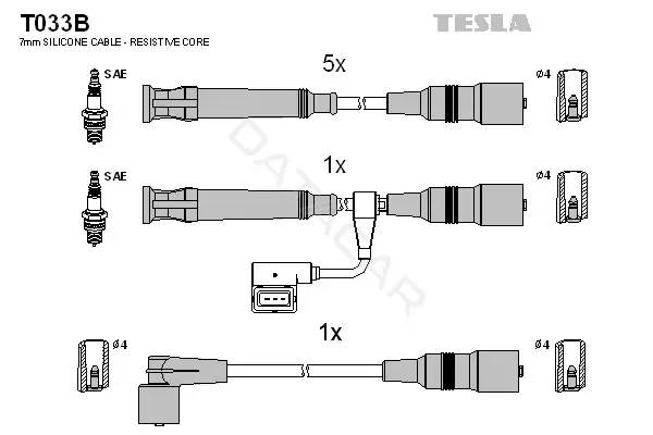 Высоковольтные провода TESLA T033B