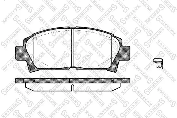Тормозные колодки STELLOX 438002-SX