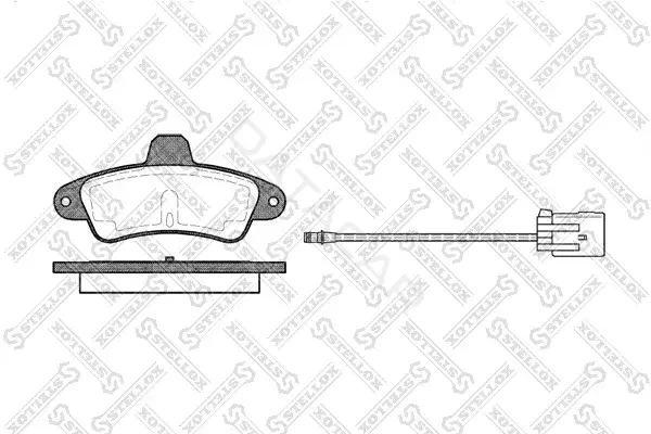 Тормозные колодки STELLOX 444002-SX