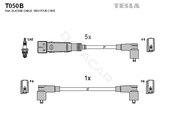 Высоковольтные провода TESLA T050B