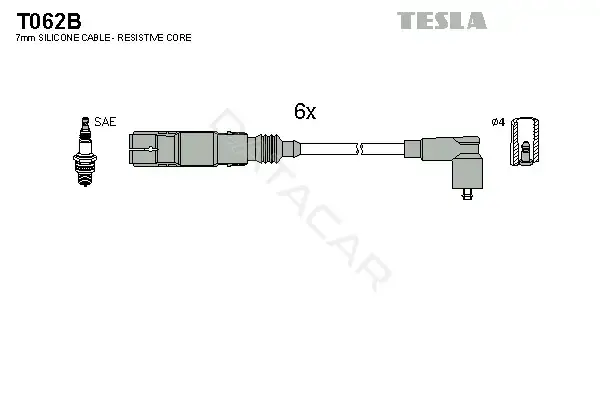 Высоковольтные провода TESLA T062B