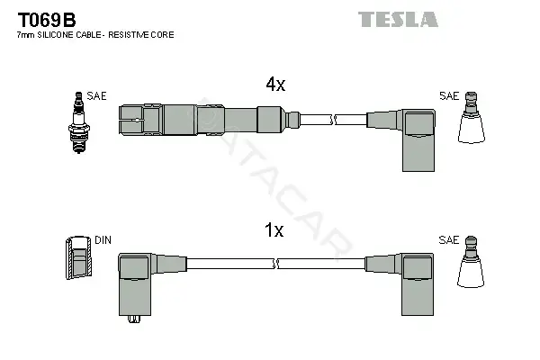 Высоковольтные провода TESLA T069B