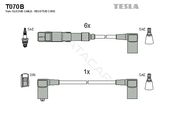 Высоковольтные провода TESLA T070B
