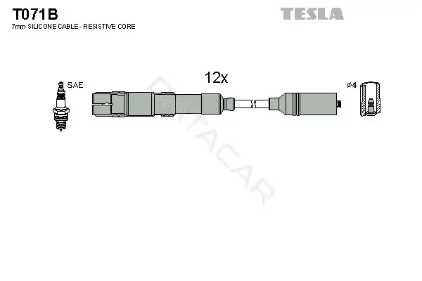 Высоковольтные провода TESLA T071B