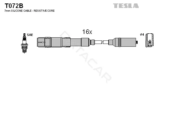 Высоковольтные провода TESLA T072B