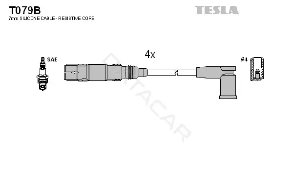 Высоковольтные провода TESLA T079B