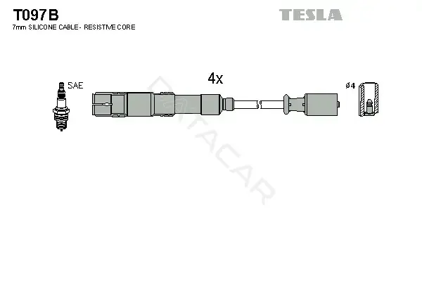 Высоковольтные провода TESLA T097B