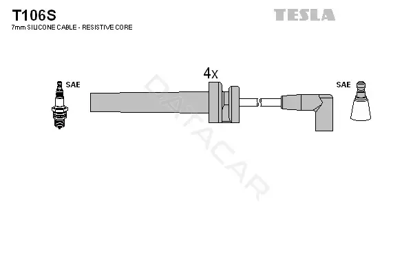 Высоковольтные провода TESLA T106S