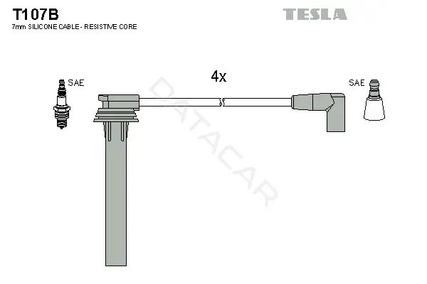 Высоковольтные провода TESLA T107B