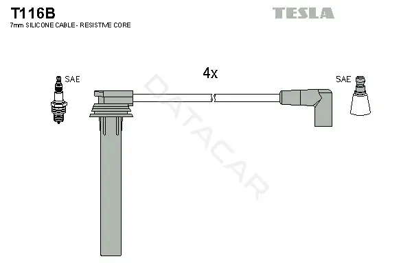 Высоковольтные провода TESLA T116B