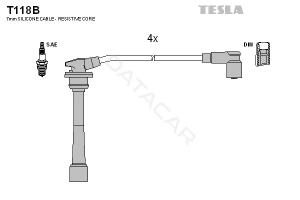 Высоковольтные провода TESLA T118B