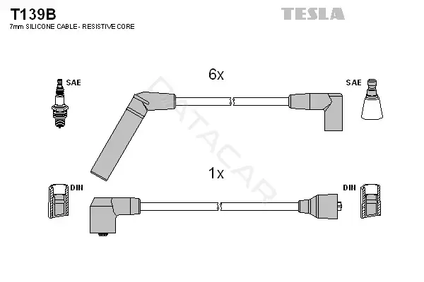 Высоковольтные провода TESLA T139B