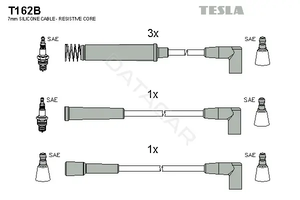 Высоковольтные провода TESLA T162B