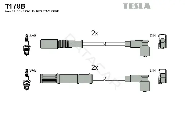 Высоковольтные провода TESLA T178B