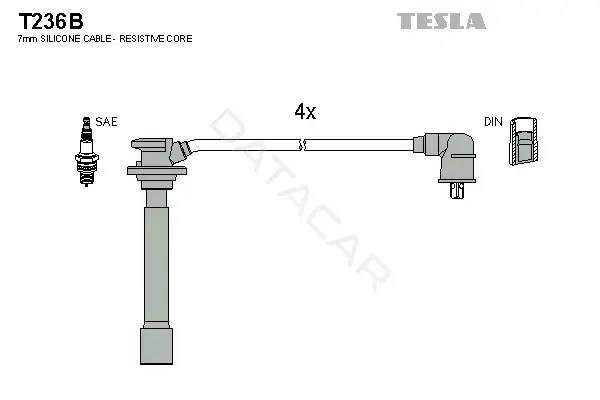 Высоковольтные провода TESLA T236B
