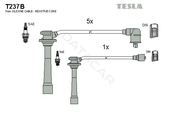 Высоковольтные провода TESLA T237B