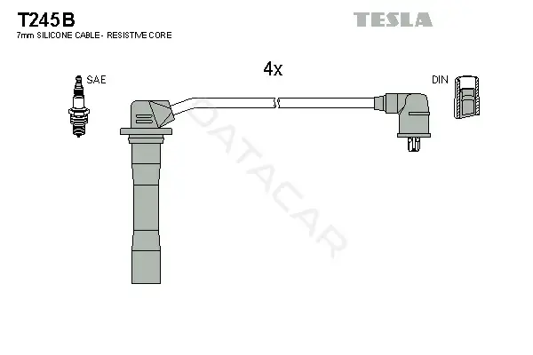 Высоковольтные провода TESLA T245B