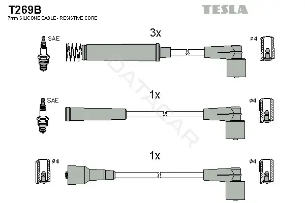 Высоковольтные провода TESLA T269B