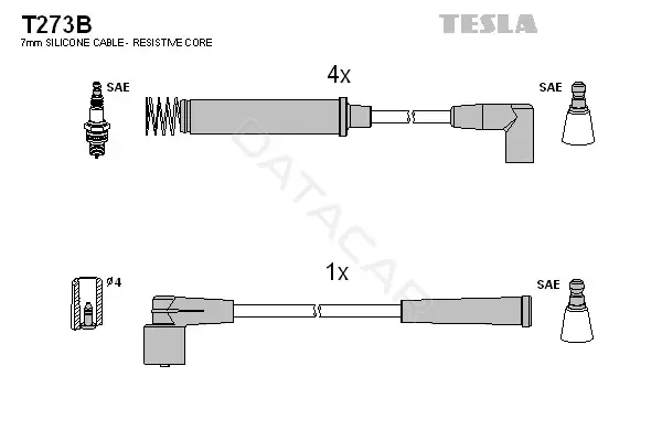 Высоковольтные провода TESLA T273B
