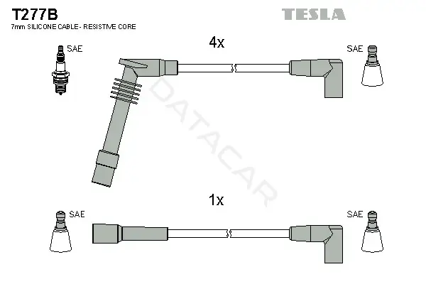 Высоковольтные провода TESLA T277B