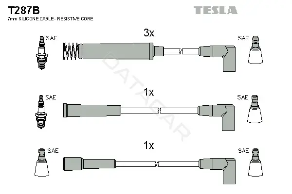 Высоковольтные провода TESLA T287B