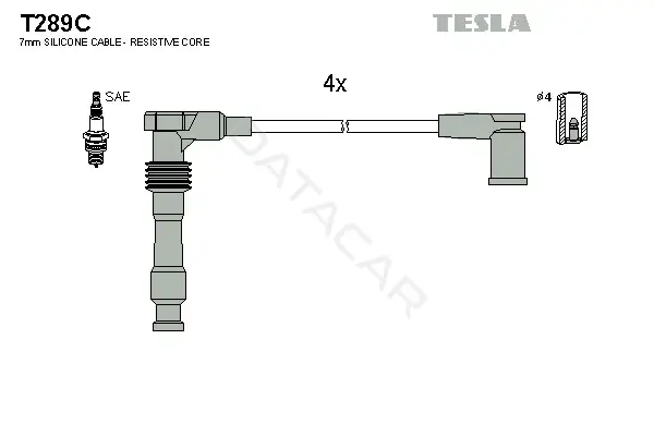 Высоковольтные провода TESLA T289C