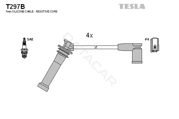 Высоковольтные провода TESLA T297B