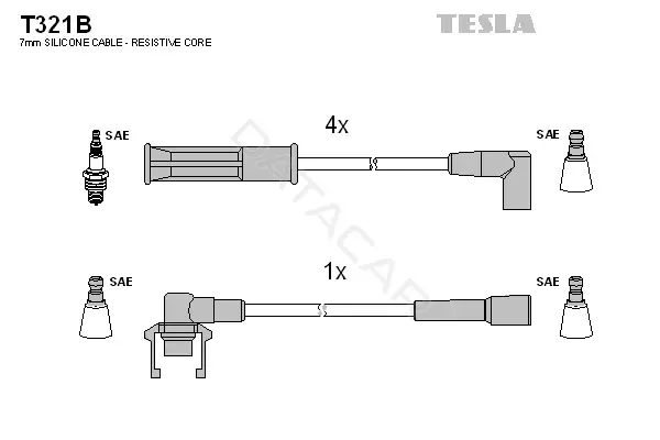 Высоковольтные провода TESLA T321B