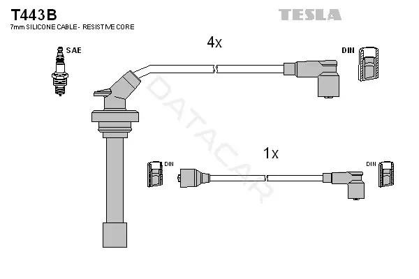Высоковольтные провода TESLA T443B