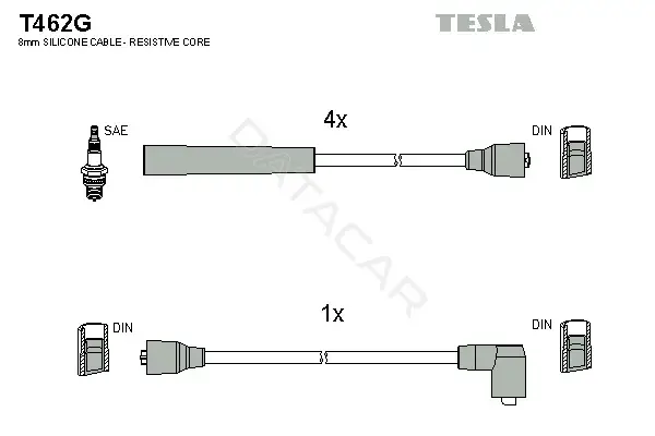 Высоковольтные провода TESLA T462G