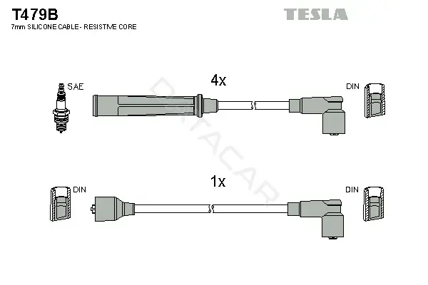 Высоковольтные провода TESLA T479B
