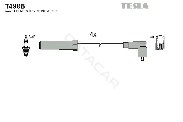 Высоковольтные провода TESLA T498B