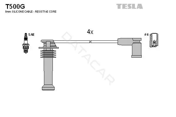 Высоковольтные провода TESLA T500G