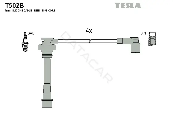 Высоковольтные провода TESLA T502B