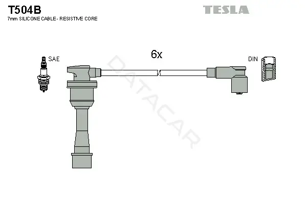 Высоковольтные провода TESLA T504B