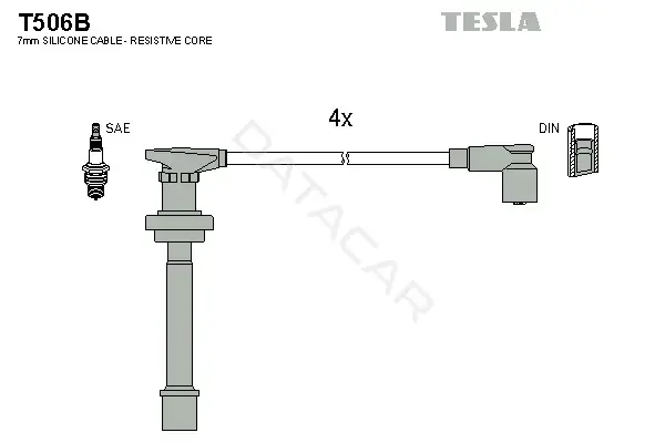 Высоковольтные провода TESLA T506B