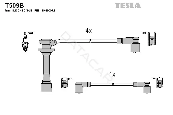 Высоковольтные провода TESLA T509B