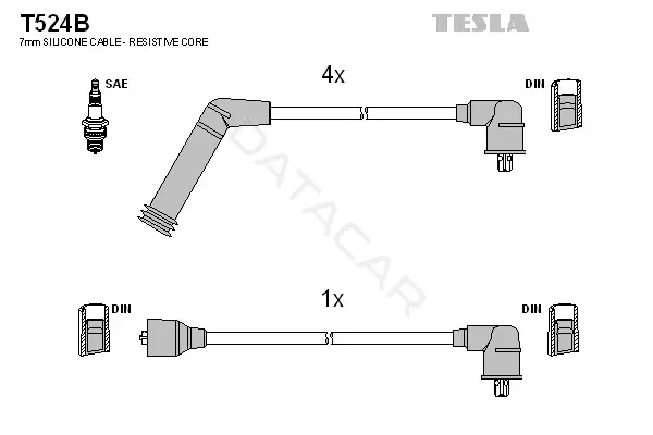 Высоковольтные провода TESLA T524B