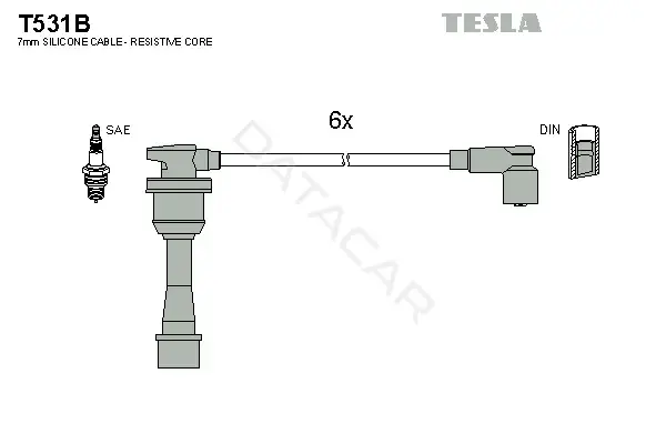 Высоковольтные провода TESLA T531B