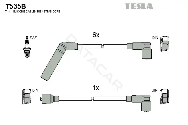 Высоковольтные провода TESLA T535B