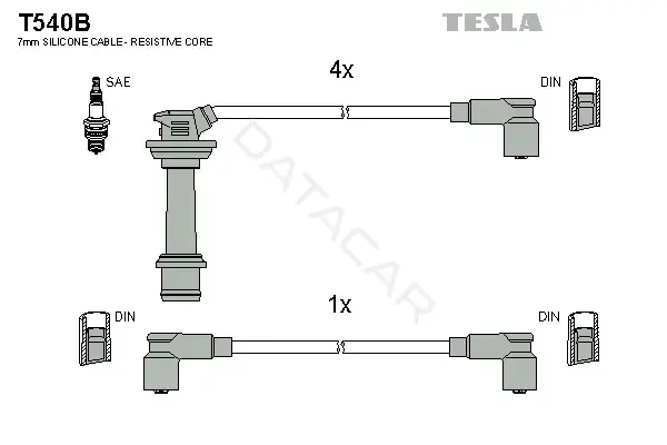 Высоковольтные провода TESLA T540B