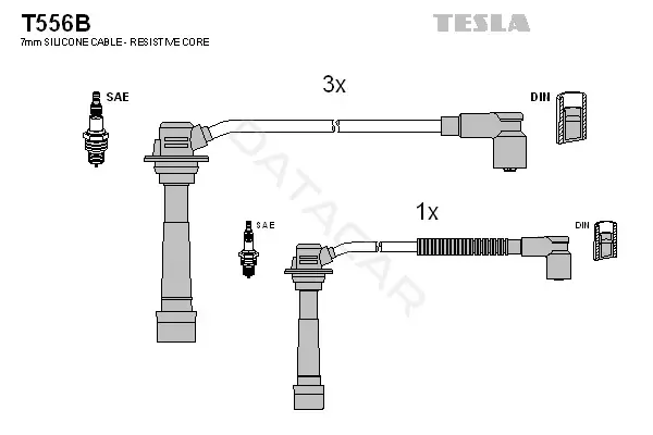 Высоковольтные провода TESLA T556B