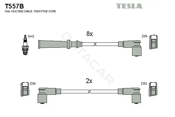 Высоковольтные провода TESLA T557B