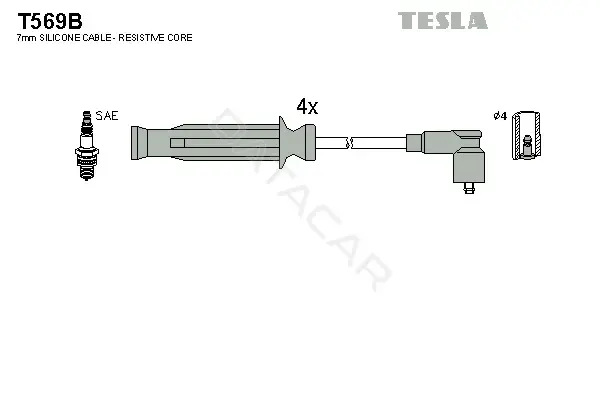 Высоковольтные провода TESLA T569B